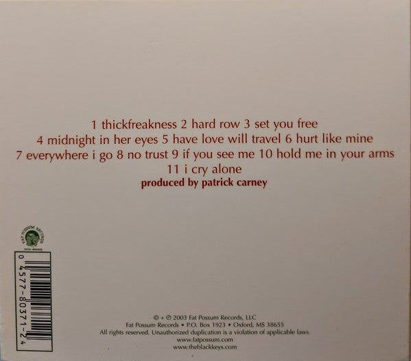 The Black Keys : Thickfreakness (CD, Album, RE, Dig)