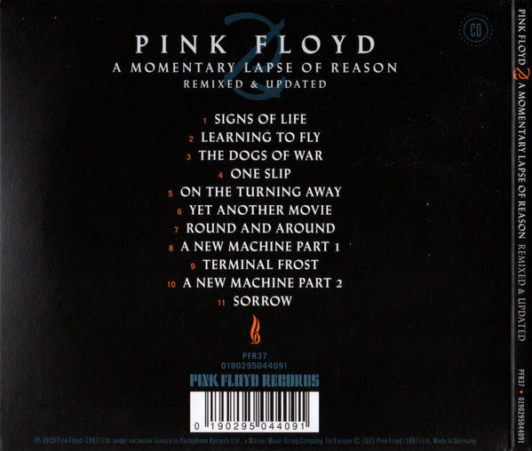 Pink Floyd : A Momentary Lapse Of Reason (Remixed & Updated) (CD, Album, RE, RM)