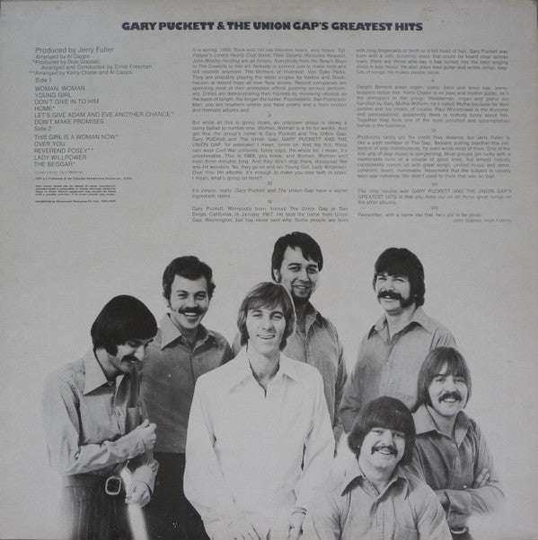 Gary Puckett & The Union Gap : Greatest Hits (LP, Comp)