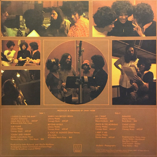 The Supremes : The Supremes Produced And Arranged By Jimmy Webb (LP, Album)