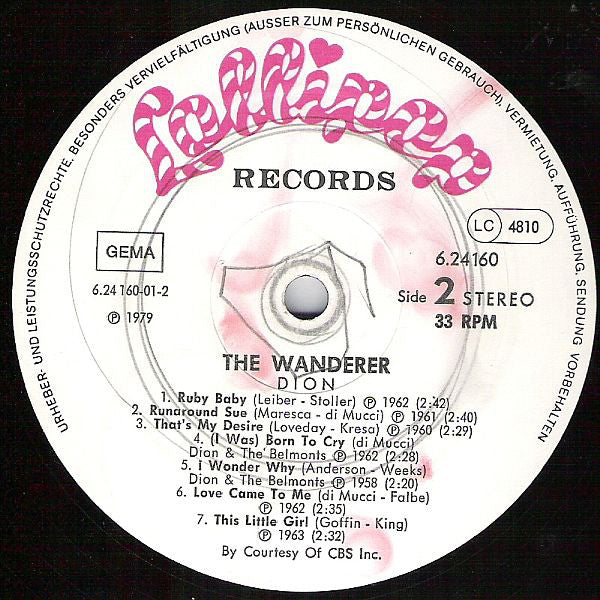 Dion (3) : The Wanderer (LP, Comp)