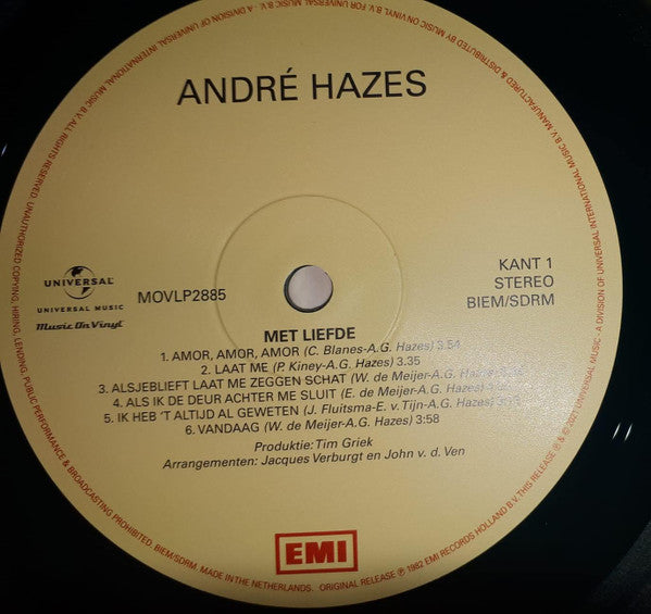 André Hazes : Met Liefde (LP, gre)