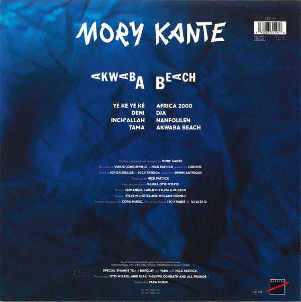 Mory Kanté : Akwaba Beach (LP, Album)