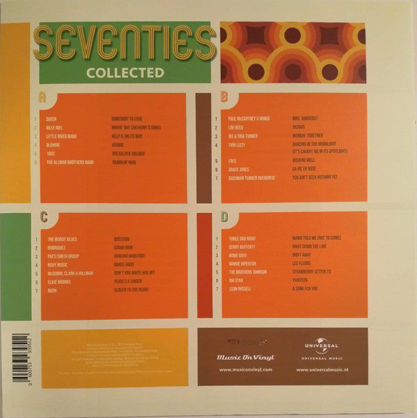 Various : Seventies Collected (2xLP, Comp, Ltd, Num, Red)