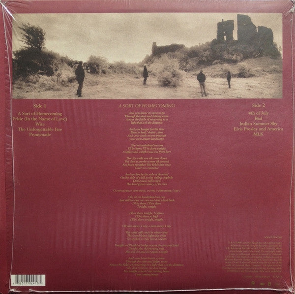 U2 : The Unforgettable Fire (LP, Album, RM)