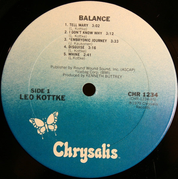 Leo Kottke : Balance (LP, Album, San)