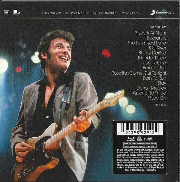 Bruce Springsteen & The E-Street Band : The Legendary 1979 No Nukes Concerts (Box + 2xCD + Blu-ray)