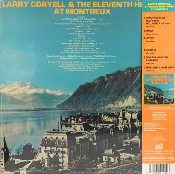 Larry Coryell & The Eleventh House : At Montreux (LP, Album, RE, Red)