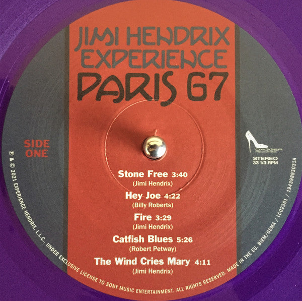 The Jimi Hendrix Experience : Paris 67 (LP, Album, Ltd, Pur)