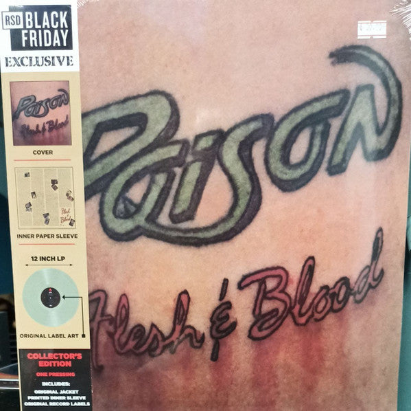 Poison (3) : Flesh & Blood (LP, Album, RE, Cok)