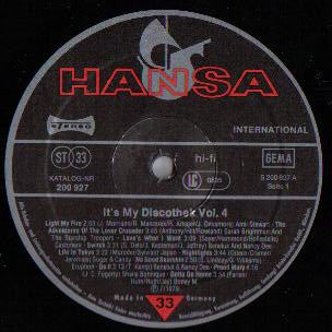 Various : It's My Discothek Vol. 4 (LP, Comp, P/Mixed)