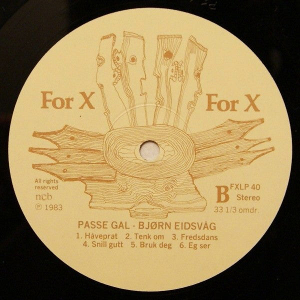 Bjørn Eidsvåg : Passe Gal (LP, Album)
