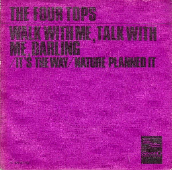 Four Tops : Walk With Me, Talk With Me, Darling (7", Single)