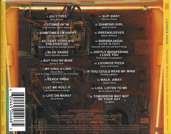 Various : Licorice Pizza (Original Motion Picture Soundtrack) (CD, Comp)