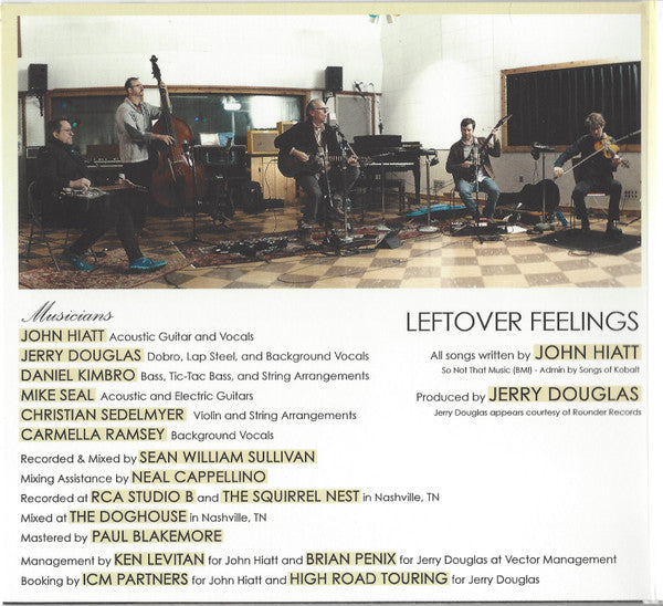 John Hiatt With The Jerry Douglas Band : Leftover Feelings (CD, Album, Dig)