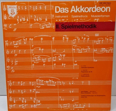 Various : Das Akkordeon II. Spielmethodik (LP)