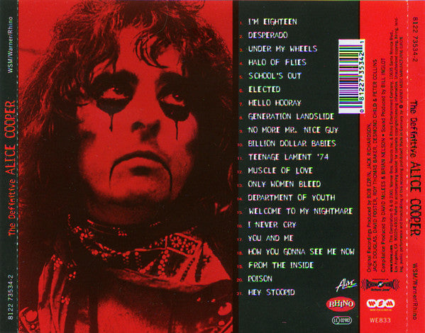 Alice Cooper (2) : The Definitive Alice Cooper (CD, Comp, RM)