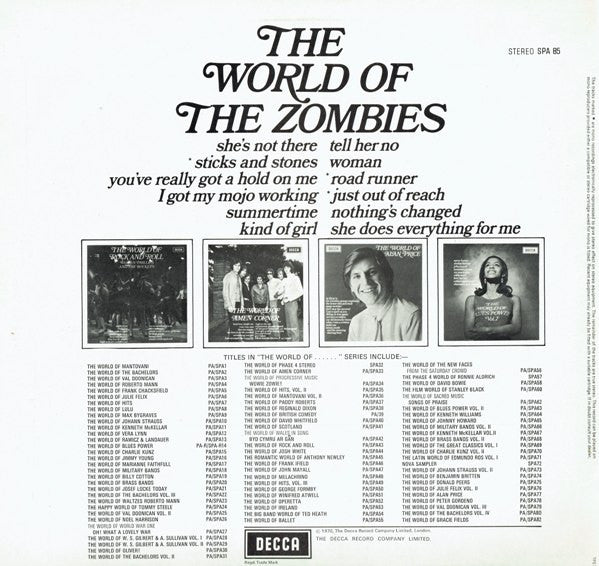 The Zombies : The World Of The Zombies (LP, Comp)
