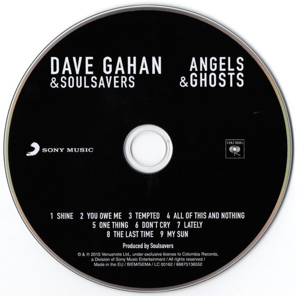 Dave Gahan & The Soulsavers : Angels & Ghosts (CD, Album)