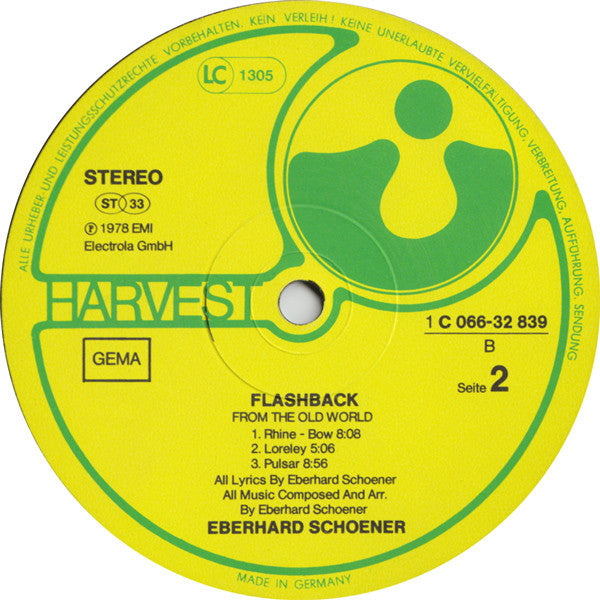 Eberhard Schoener : Flashback (LP, Album, Gat)
