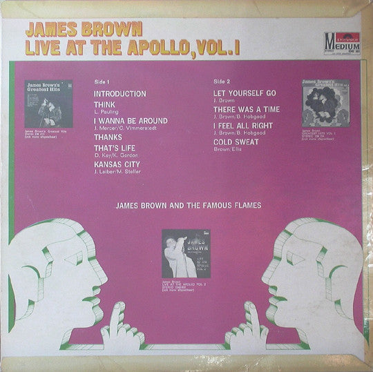 James Brown & The Famous Flames : Live At The Apollo Vol.1 (LP)