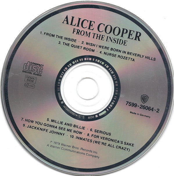 Alice Cooper (2) : From The Inside (CD, Album)