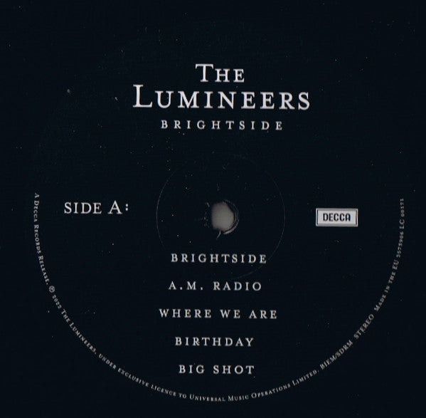 The Lumineers : Brightside (LP, Album)