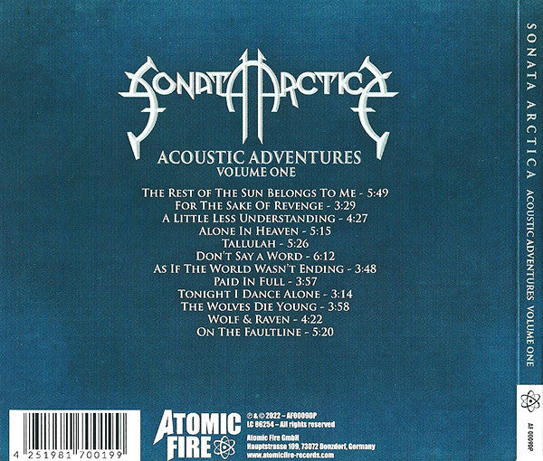 Sonata Arctica : Acoustic Adventures - Volume One (CD, Album, Dig)