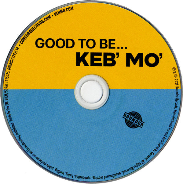 Keb' Mo' : Good To Be... (CD, Album)