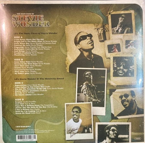 Stevie Wonder / Various : The Many Faces Of Stevie Wonder (2xLP, Comp, 180)