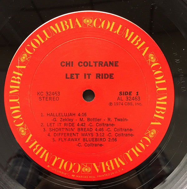 Chi Coltrane : Let It Ride (LP, Album, San)