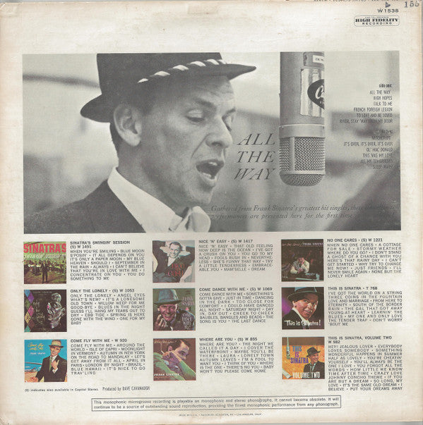 Frank Sinatra : All The Way (LP, Comp, Mono, Los)