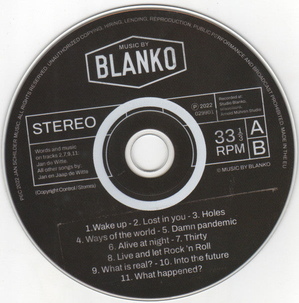 Blanko (2) : Music By Blanko (CD, Album)
