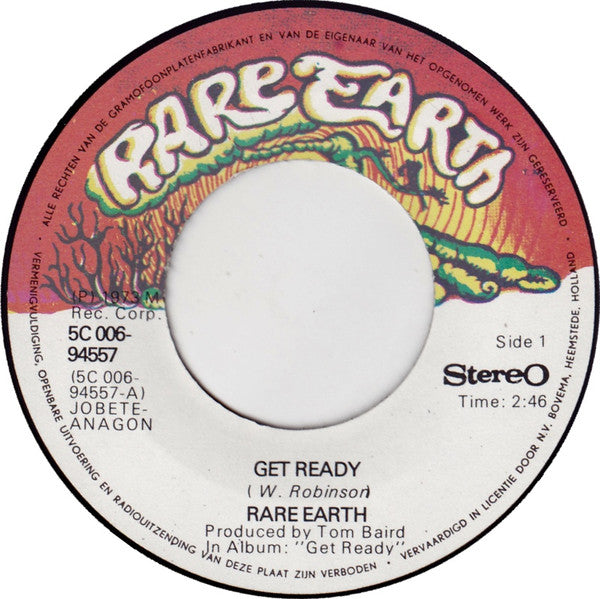 Rare Earth : Get Ready / (I Know) I'm Losing You (7")