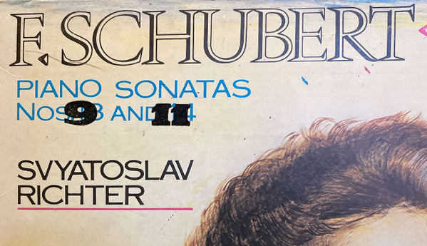 Franz Schubert - Sviatoslav Richter : Piano Sonatas Nos. 9 And 11 (LP, Album, M/Print)
