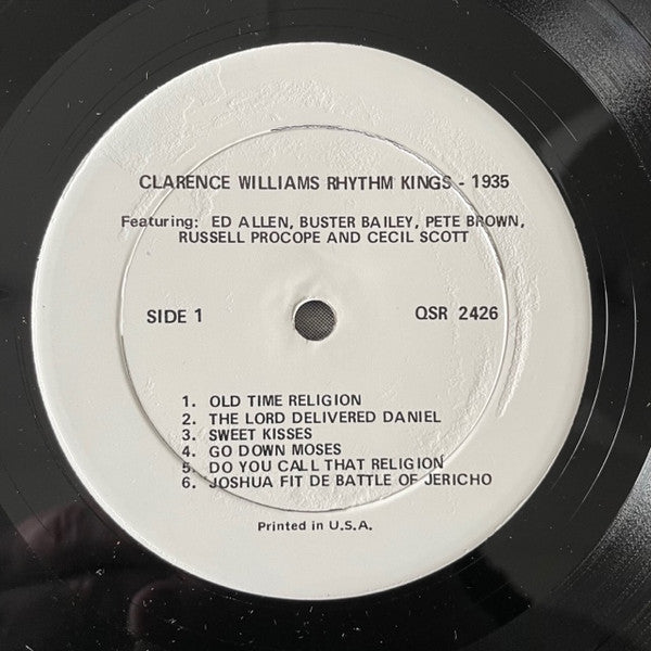 Clarence Williams Rhythm Kings : 1935 (LP, Comp)