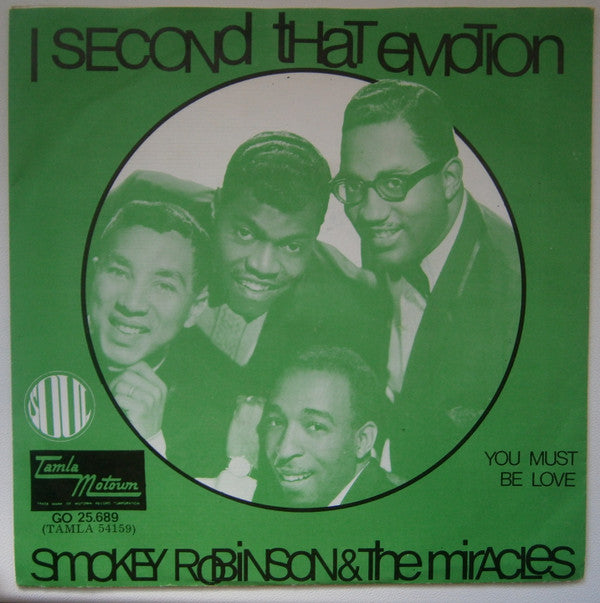 Smokey Robinson & The Miracles : I Second That Emotion (7")