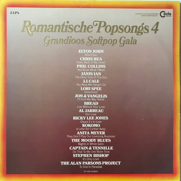 Various : Romantische Popsongs 4 (2xLP, Comp)