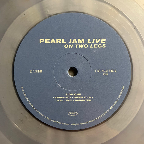 Pearl Jam : Live On Two Legs (2xLP, Album, Ltd, RE, Cle)