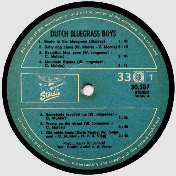 Dutch Bluegrass Boys : The Dutch Bluegrass Boys (LP)