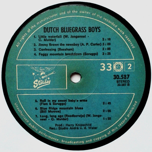 Dutch Bluegrass Boys : The Dutch Bluegrass Boys (LP)