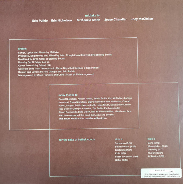 Midlake : For The Sake Of Bethel Woods (LP, Album, Ltd, Cre)