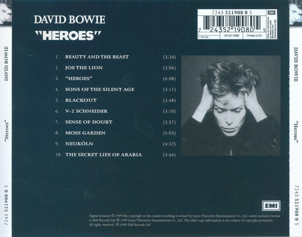 David Bowie : "Heroes" (CD, Album, Enh, RE, RM, RP)