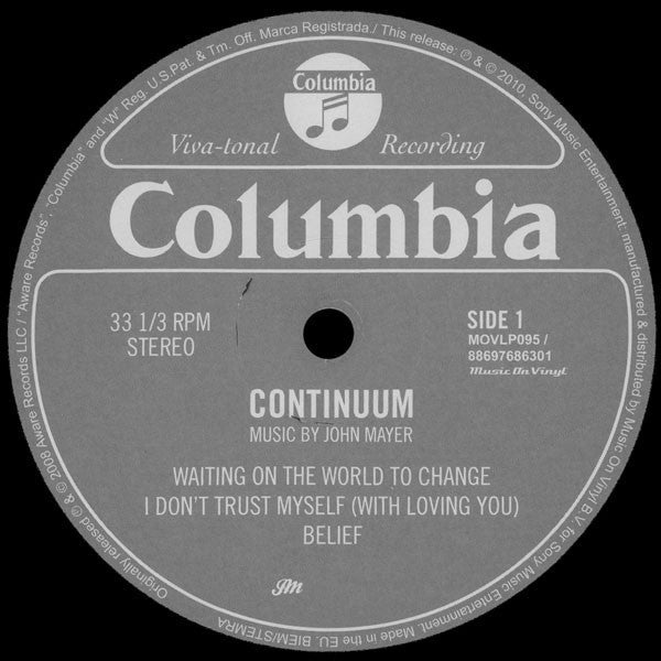 John Mayer - Continuum (LP) - Discords.nl