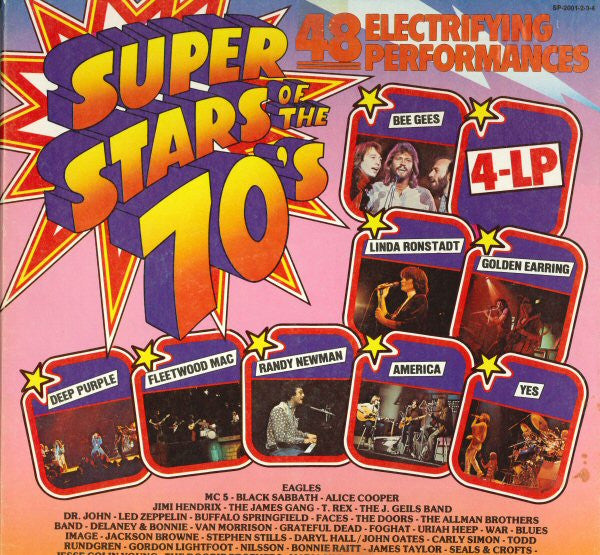 Various : Super Stars Of The 70's (4xLP, Comp, Box)