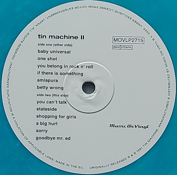 Tin Machine : Tin Machine II (LP, Album, Ltd, Num, RE, Cry)