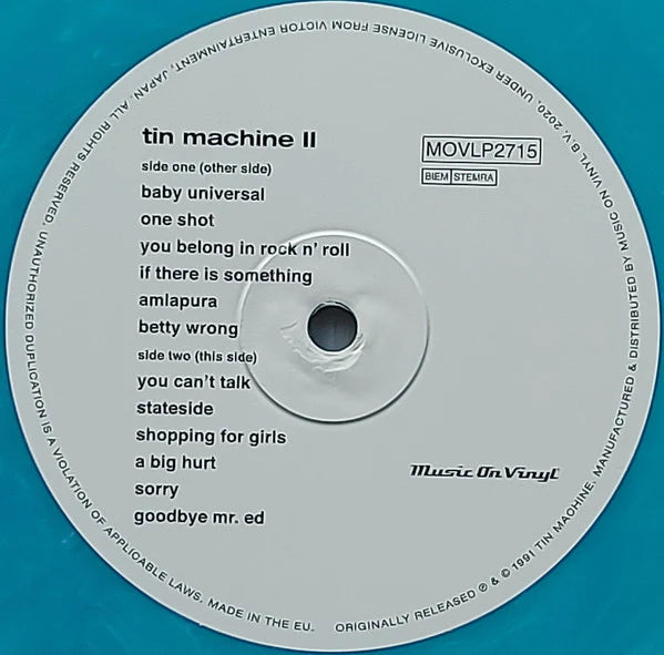 Tin Machine : Tin Machine II (LP, Album, Ltd, Num, RE, Cry)
