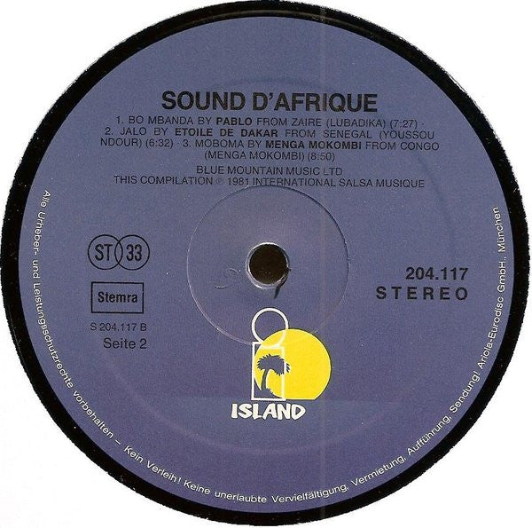 Various : Sound D'Afrique (LP, Comp)