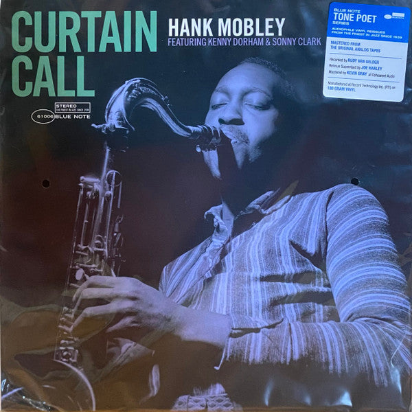 Hank Mobley Featuring Kenny Dorham & Sonny Clark : Curtain Call (LP, Album, RE, 180)