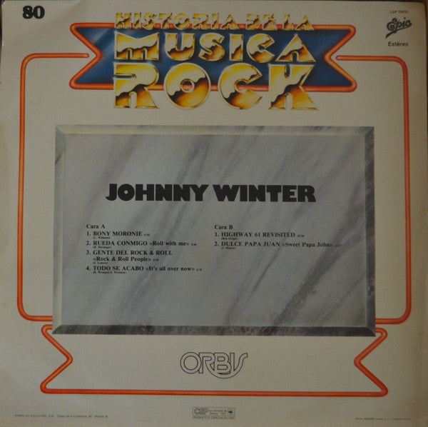 Johnny Winter : Capturado Vivo (LP, Album)